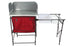 Ozark Trail Camping Table, Silver and Red, 31" x 13" x 8.25"