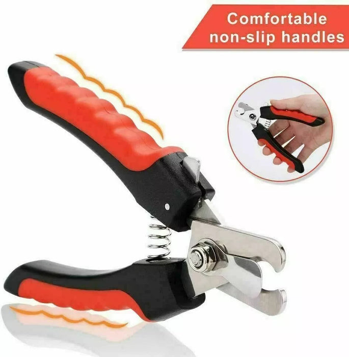 Pet Nail Clippers Cutter File For Dogs Cats Birds  Animal Claws Scissor Cut set