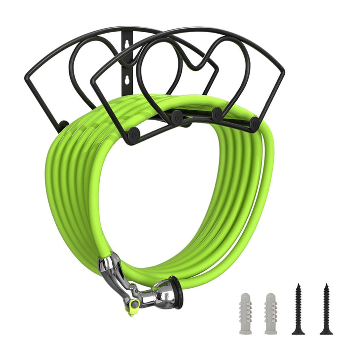 Hose Holder Wall Mount Heavy Duty Garden Hose Holder Solid Metal Hose Hanger