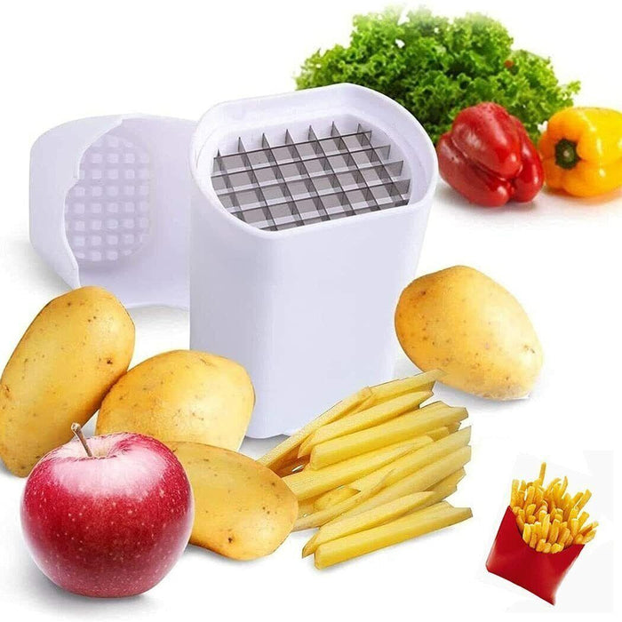 New Kitchen Fries One Step French Fry Cutter Potato Vegetable Fruit Slicer Tools