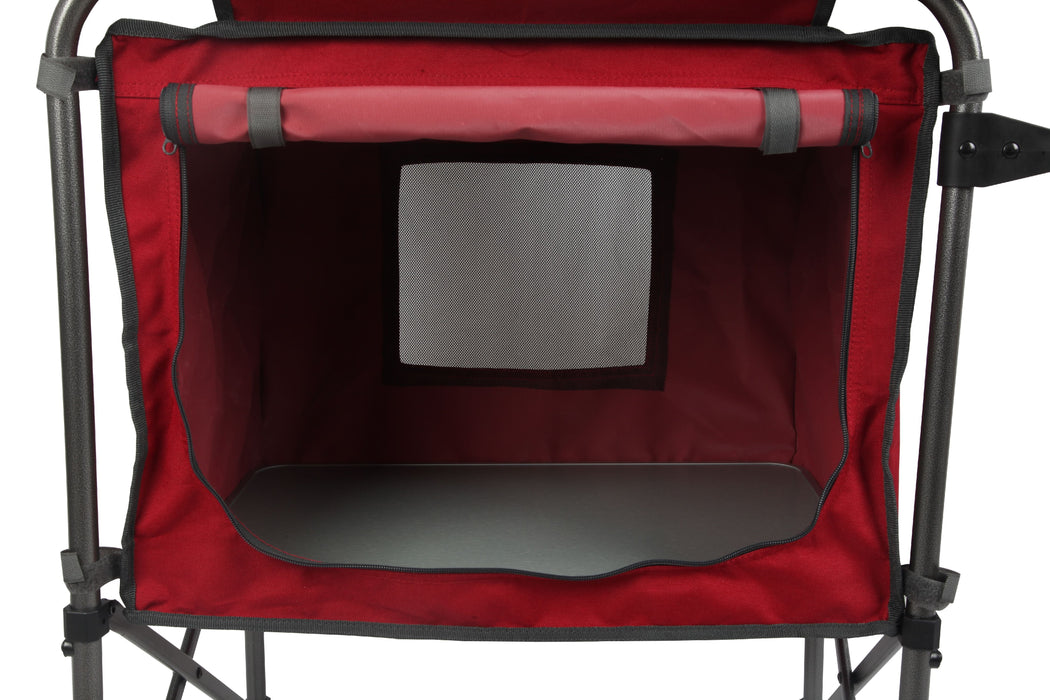 Ozark Trail Camping Table, Silver and Red, 31" x 13" x 8.25"