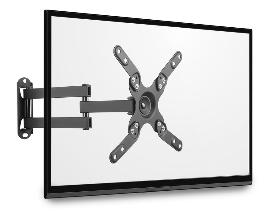 Full Motion TV Mount, Fits 19"-43" Flat Screens, Monitor Swivel Wall Bracket