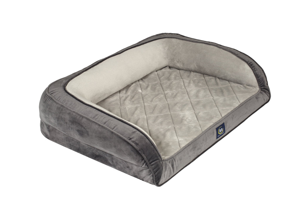 Serta, Large, Quilted Gel Memory Foam Couch Pet Bed