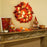 Prelit Fall Wreath 20 Lights with Timer Front Door Decoration