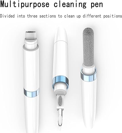 Earbuds Cleaning Pen 4 in 1 Multi-Function Airpod Cleaner Kit Soft Brush for Earphones Charging Box Accessories, Computer, Camera and Mobile Phone