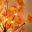 Artificial Fall Lighted Maple Tree 24 LED Thanksgiving Decorations Battery Operated