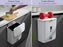 Hanging Trash Can Kitchen Bathroom Trash Can with Lid,2.4 Gallon