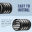 Tire Valve Stem Cap Cover - (5 Pack) Tire Air Cap Metal with Plastic Liner