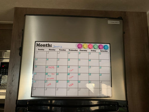 Fridge Calendar Magnetic Dry Erase Calendar Whiteboard Calendar for Refrigerator Planners 16.9 I...