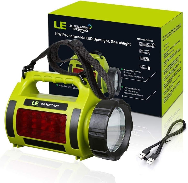 LE Rechargeable LED Camping Lantern, 1000LM, 5 Light Modes, Power Bank, IPX4 Waterproof