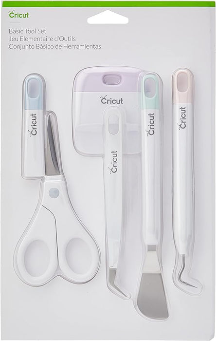 Cricut Basic Tool Set - 5-Piece Precision Tool Kit for Crafting Perfect for Vinyl, Paper