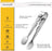 6 Pieces Mini Serving Tongs 4-Inch Small Rose Sugar Cube Tongs (Silver)