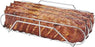 Extra Long Stainless Steel Rib Rack for Smoking and Grilling, Holds up to 3 Full Racks of Ribs, Fits 18” or Larger Gas Smoker or Charcoal Grill