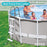 Intex Steel Frame above Ground Swimming Pool Entry/Exit Ladder for 48" High Wall Pools, 300 Pound Capacity, Accessory Only, Pool Not Included