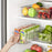 HOOJO Refrigerator Organizer Bins - 8pcs Clear Plastic Bins For Fridge, Freezer, Kitchen Cabinet, Pantry Organization, BPA Free Fridge Organizer, 12.5" Long, Clear