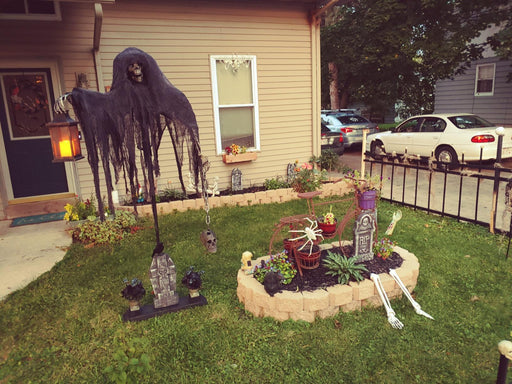 Set of 5 Pack Halloween Foam RIP Graveyard Tombstones for Halloween Lawn Yard Decorat...