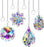 4pcs Crystal Suncatchers Hanging Sun Catchers Rainbow Makers for Home Prisms