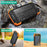 Solar Power Bank, Qi Portable Charger 10,000mAh External Battery Pack