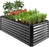 Best Choice Products 6x3x2ft Outdoor Metal Raised Garden Bed, Deep Root Box Planter