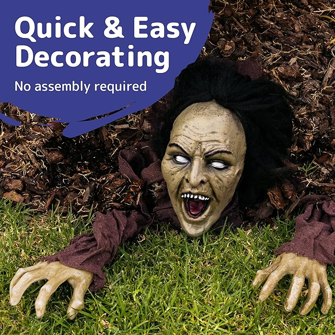 Halloween Zombie Groundbreaker Decoration - The Best Outdoor Graveyard Decoration for Halloween,...