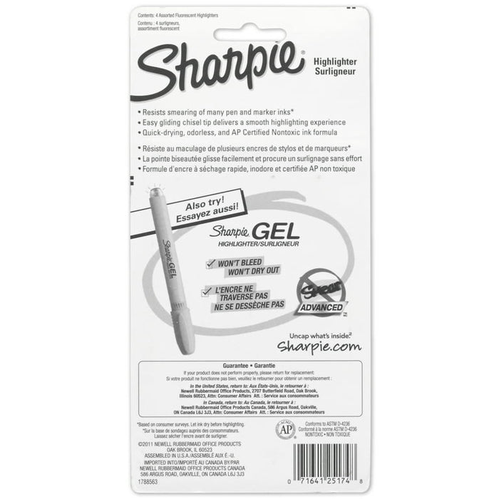 Sharpie Tank Highlighter Assorted 4 Count