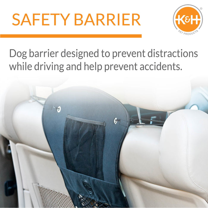 K&H Pet Products Dog Travel Safety Barrier, Black, 23"L x 24"W x 0.35"H