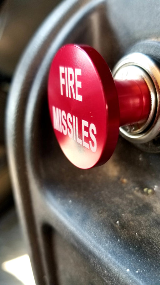 Fire Missiles Button Car 12-volt plug by Citadel Black - Anodized Aluminum