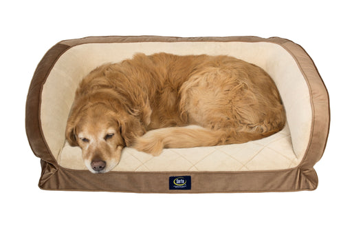 Serta, Large, Quilted Gel Memory Foam Couch Pet Bed