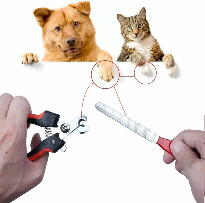 Pet Nail Clippers Cutter File For Dogs Cats Birds  Animal Claws Scissor Cut set