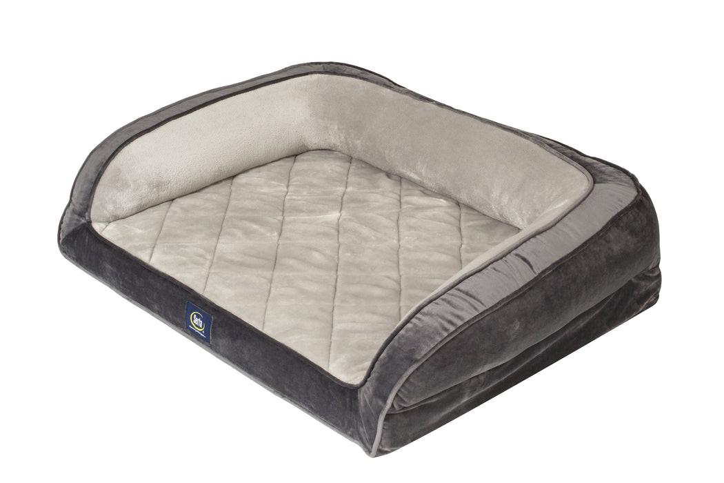 Serta, Large, Quilted Gel Memory Foam Couch Pet Bed