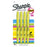 Sharpie Pocket Highlighters, Chisel Tip, Fluorescent Yellow, 4 Count