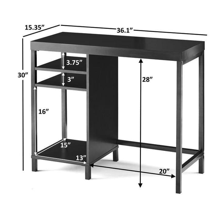 Mainstays Sumpter Park Cube Storage Desk, Black