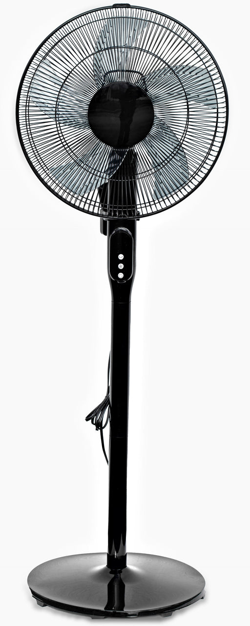 Pelonis 16" 12-Speed Adjustable Height Quiet Pedestal Fan Digital Display & Remote