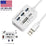 Aluminum 3 Port USB 3.0 Hub MS SD M2 TF Multi-In-1 Memory Card Reader Adapter