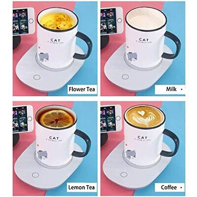 Electric Coffee Cup Warmer Mug Tea Milk Heater Pad Mat Office Home Auto Shut Off