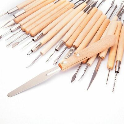 22 Piece Pottery Clay Sculpture Sculpting Carving Modeling Ceramic Hobby Tools