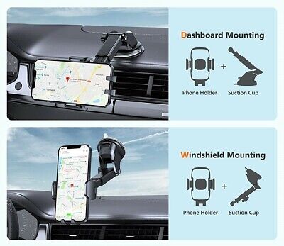360° Mount Holder Car Windshield Stand For Mobile Cell Phone iPhone Samsung GPS
