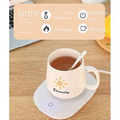 Electric Coffee Cup Warmer Mug Tea Milk Heater Pad Mat Office Home Auto Shut Off