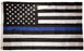 Thin Blue Line American Flag Police With Embroidered Stars and Sewn Stripes 3x5