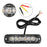4x Amber/White 6 LED Car Truck Strobe Light Bar Beacon Warning Hazard Flash Lamp
