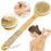 Bath Body Brush Soft Bristles Shower Back Scrubber Exfoliate Long Handle W/ Rope