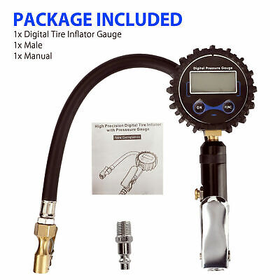 250 PSI Digital Tire Inflator with Pressure Gauge Air Chuck For Truck Car Bike