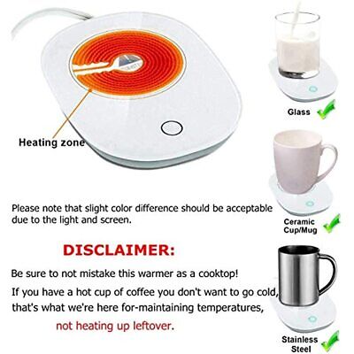 Electric Coffee Cup Warmer Mug Tea Milk Heater Pad Mat Office Home Auto Shut Off