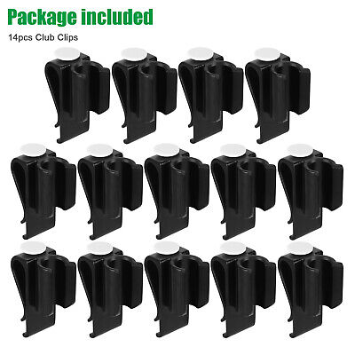 14x Plastic Golf Club Organizer Clip Putter Bag Holder Iron Driver Protector Set