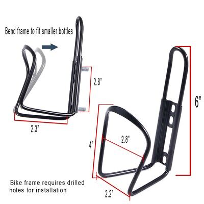 2 pack Water Bottle Holder Cage Lightweight Bicycle Bracket Alloy Aluminum