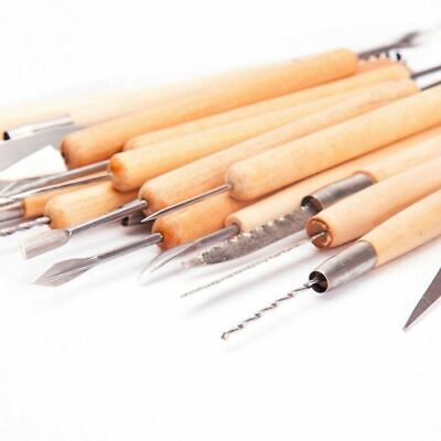 22 Piece Pottery Clay Sculpture Sculpting Carving Modeling Ceramic Hobby Tools