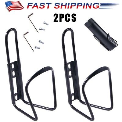 2 pack Water Bottle Holder Cage Lightweight Bicycle Bracket Alloy Aluminum