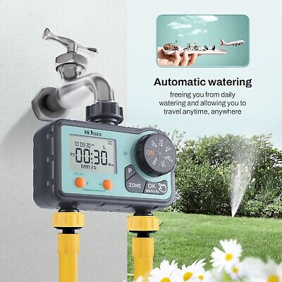 Lawn Sprinkler Control Irrigation Watering Timer Controller Garden Auto Shut Off