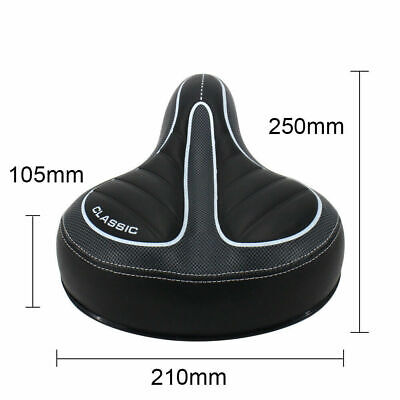 Comfort Wide Big Bum Soft Gel Cruiser Bike Saddle Bicycle Seat Air Cushion Pad