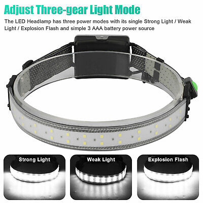 26 LED Head Band Lamp Headlamp Work Bar Flashlight Torch Light 3 Mode Waterproof